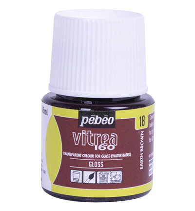 111018 - Pebeo - Earth brown - Pebeo Vitrea 160-Gloss