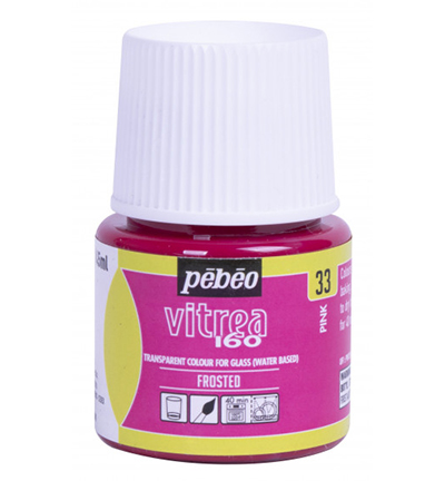 112033 - Pebeo - Pink - Pebeo Vitrea 160-Frosted