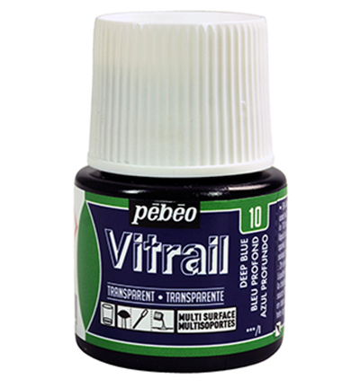 050-010 - Pebeo - Transparent Deep Blue - Vitrail, 45ml