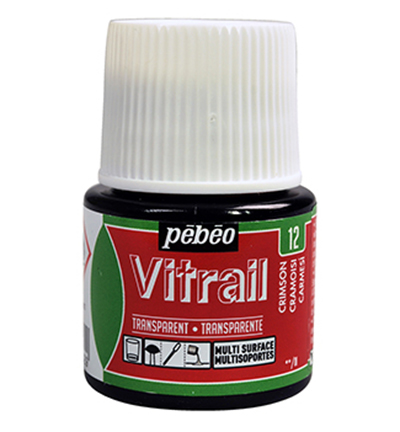 050-012 - Pebeo - Transparent Crimson - Vitrail, 45ml