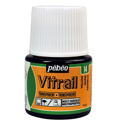 050-014 - Pebeo - Transparent Yellow - Vitrail, 45ml 050-014 - Pebeo - Transparent Yellow - Vitrail, 45ml