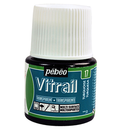 050-017 - Pebeo - Transparent Turquoise - Vitrail, 45ml