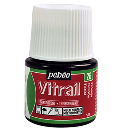 050-026 - Pebeo - Transparent Purple - Vitrail transparent 45ml