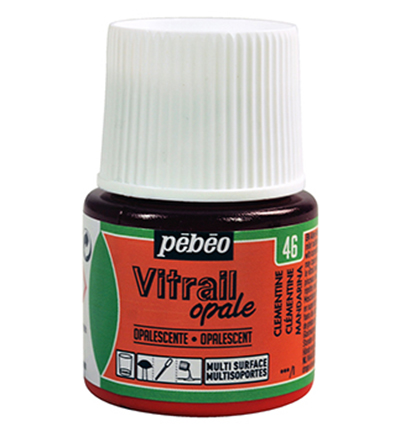 050046 - Pebeo - Opale – Clementine - Vitrail, 45ml 050046 - Pebeo - Opale – Clementine - Vitrail, 45ml