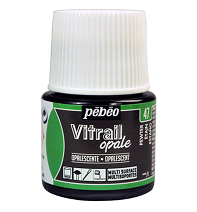 050047 - Pebeo - Opale – Pewter - Vitrail, 45ml 050047 - Pebeo - Opale – Pewter - Vitrail, 45ml