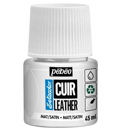 295601 - Pebeo - Pure White - SetaColor Leather (45ml)