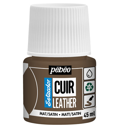 295618 - Pebeo - Expresso Brown - SetaColor Leather (45ml)