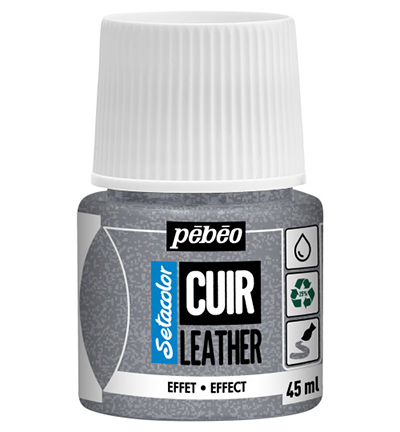 295636 - Pebeo - Glitter Silver - SetaColor Leather (45ml)