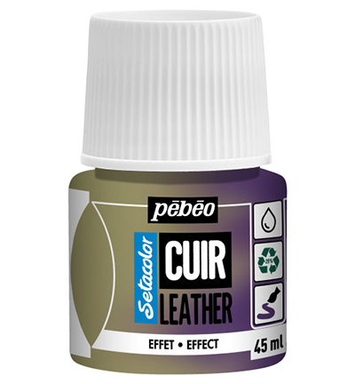 295644 - Pebeo - Duochrome Yellow/Violet - SetaColor Leather (45ml)