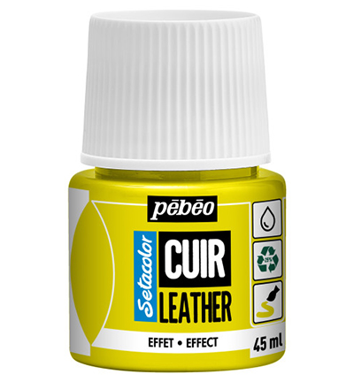 295647 - Pebeo - Fluorescent Yellow - SetaColor Leather (45ml)