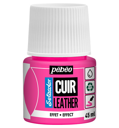 295648 - Pebeo - Fluorescent Pink - SetaColor Leather (45ml)