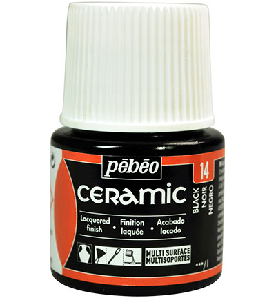 025-014 - Pebeo - Ceramic Black/Noir - Pebeo Ceramic