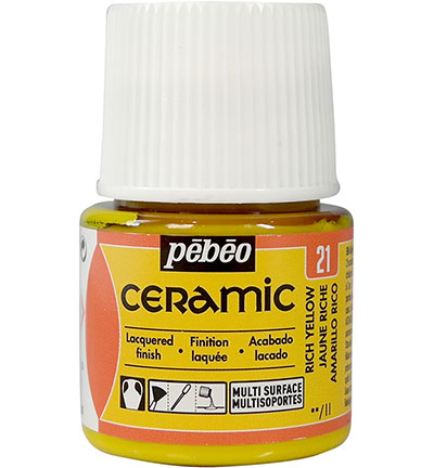 025-021 - Pebeo - Ceramic Rich Yellow/Jaune riche - Pebeo Ceramic 025-021 - Pebeo - Ceramic Rich Yellow/Jaune riche - Pebeo Ceramic