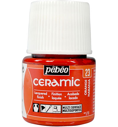 025-023 - Pebeo - Ceramic Orange - Peinture Ceramic