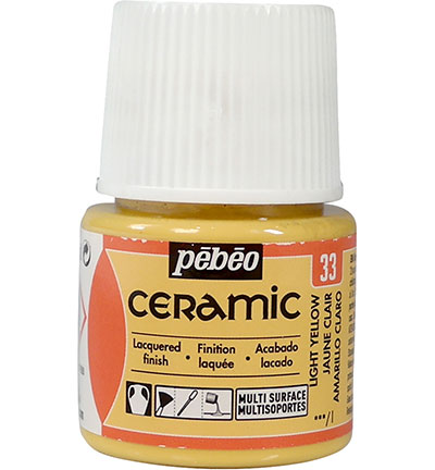 025-033 - Pebeo - Ceramic Light Yellow/Jaune clair - Pebeo Ceramic