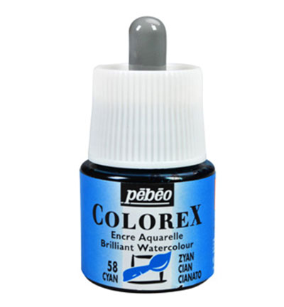 341-058 - Pebeo - Cyan - Pebeo Colorex 341-058 - Pebeo - Cyan - Pebeo Colorex