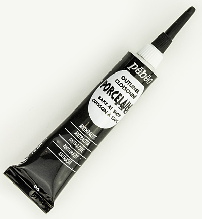 036-006 - Pebeo - Anthracite - Porcelaine contour & relief