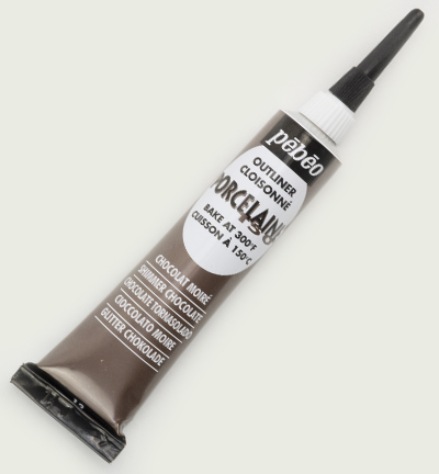 036-012 - Pebeo - Shimmer Chocolate - Porcelaine Feutre cloisonné