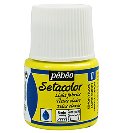 329-017 - Pebeo - Jaune Citron - SetaColor Tissus clairs