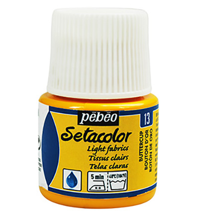 329-013 - Pebeo - Bouton D'or - SetaColor Tissus clairs