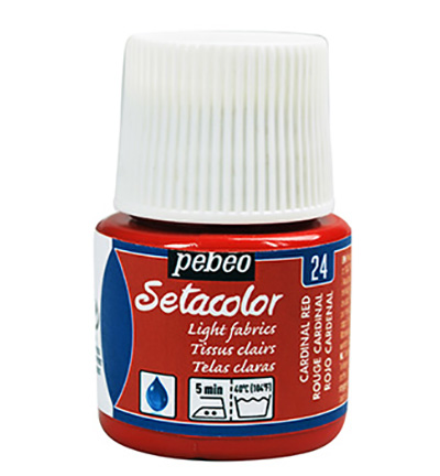 329-024 - Pebeo - Rouge Cardinal - SetaColor Tissus clairs