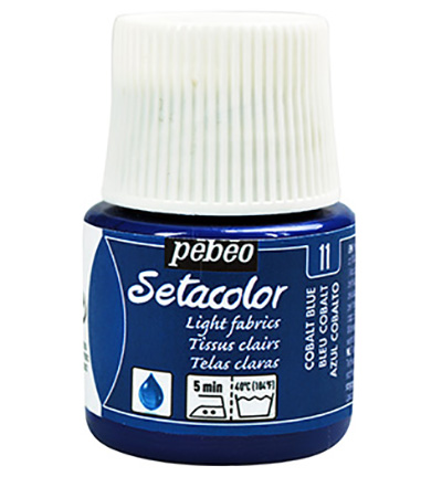 329-011 - Pebeo - Bleu Cobalt - SetaColor Tissus clairs