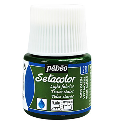 329-028 - Pebeo - Vert Mousse - SetaColor Tissus clairs