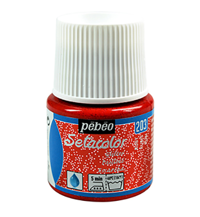 329-203 - Pebeo - Paillettes Ruby - SetaColor Tissus clairs