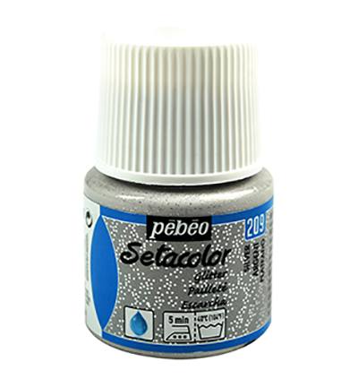 329-209 - Pebeo - Paillettes Argent - SetaColor Tissus clairs