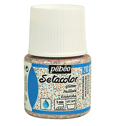 329-210 - Pebeo - Paillettes Multicoloured - SetaColor Tissus clairs