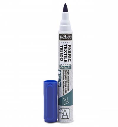 803-408 - Pebeo - Bleu - Marqueurs 7A tissus clairs