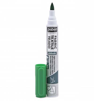 803-411 - Pebeo - Vert - Marqueurs 7A tissus clairs