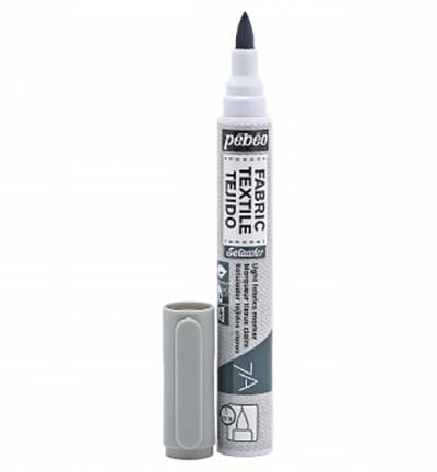 803-413 - Pebeo - Gris clair - Textiel Marker, 7A Light Fabric, 1mm