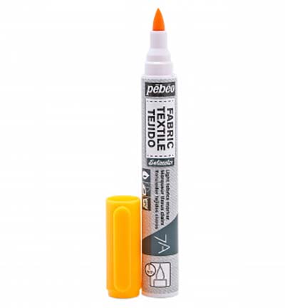 803-472 - Pebeo - Orange fluo - Marqueurs 7A tissus clairs