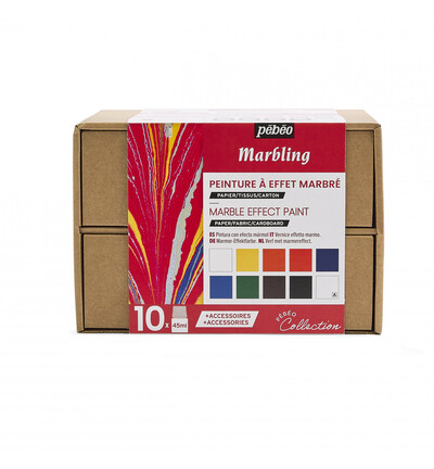 758-495 - Pebeo - Marbling collection set 10x45ml - Marbling