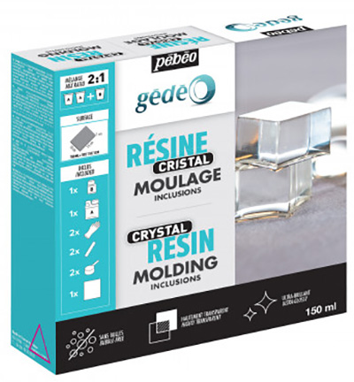 766-150 - Pebeo - Gédéo kit crystal resin 150 ml - 