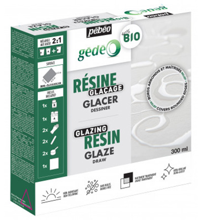 766-182 - Pebeo - Gédéo kit glazing bio resin 300 ml - 