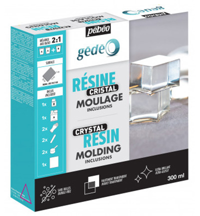 766-334 - Pebeo - Gédéo kit crystal resin 300 ml - 