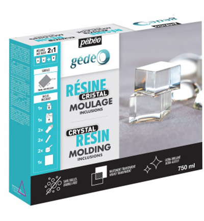 766-336 - Pebeo - Gédéo kit crystal resin 750 ml - 