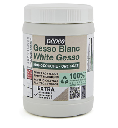 818613 - Pebeo - One Coat White Gesso, 225ml - 