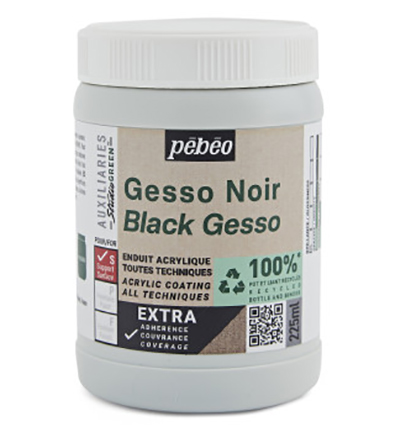 818623 - Pebeo - Black Gesso, 225ml - 