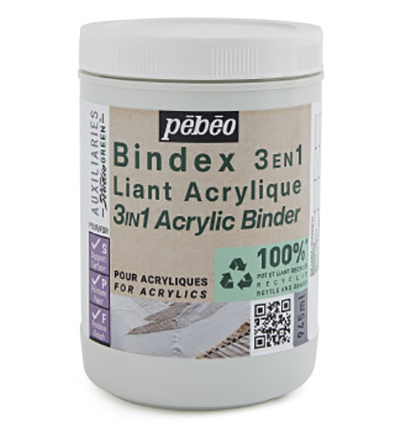 818636 - Pebeo - Bindex 3 In 1 Acrylic Binder, 945ml - 