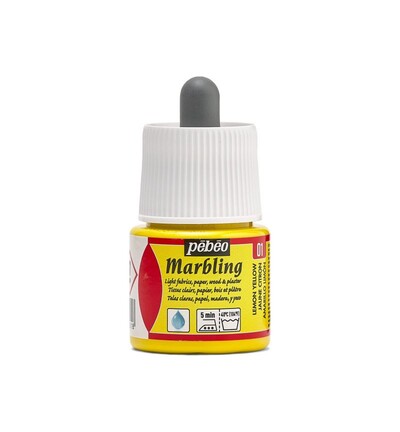 130-001 - Pebeo - Marbling 45ml, Lemon Yellow - Marbling 130-001 - Pebeo - Marbling 45ml, Lemon Yellow - Marbling