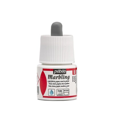 130-010 - Pebeo - Marbling 45ml, White - Marbling 130-010 - Pebeo - Marbling 45ml, White - Marbling