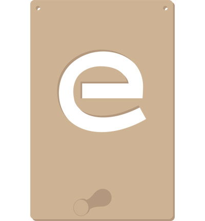 461.676.005 - Pronty - Porte-manteaux alphabet  E - Textes
