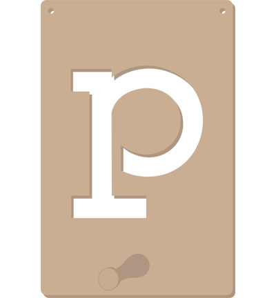 461.676.016 - Pronty - Porte-manteaux alphabet P - Textes