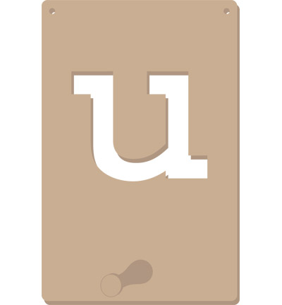 461.676.021 - Pronty - Porte-manteaux alphabet U - Textes
