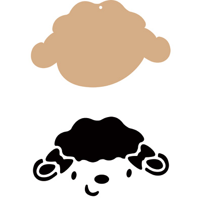 400.901.065 - Pronty - Mouton + A5 pochoir - 