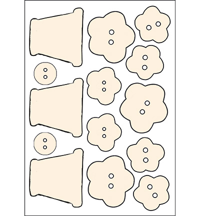 478.001.002 - Pronty - Boutons - Carton feutre biere 478.001.002 - Pronty - Boutons - Carton feutre biere
