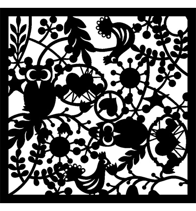 470.805.011 - Pronty - Mask Stencil Owl - Animaux
